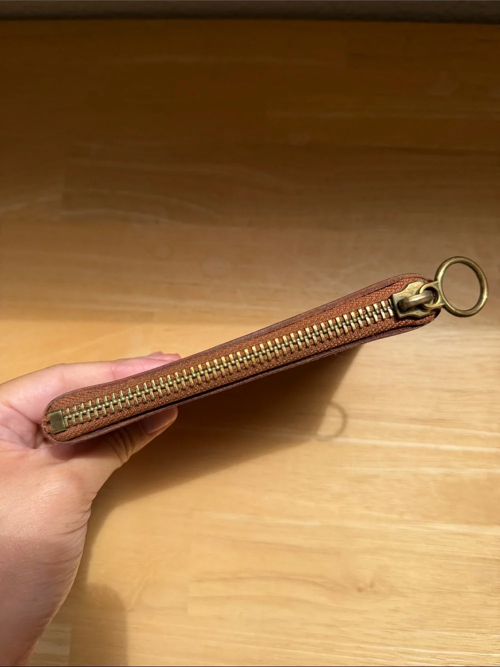 Madewell Brown Leather Key & Card Holder Pouch